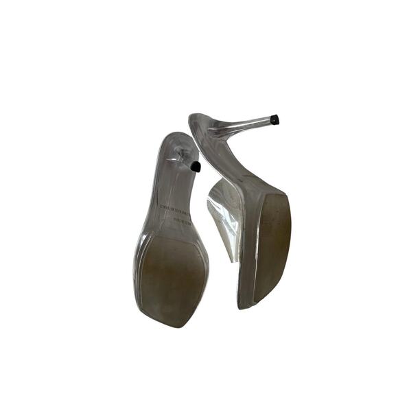 Fashion Bug Clear Y2K mules - Picture 2 of 4